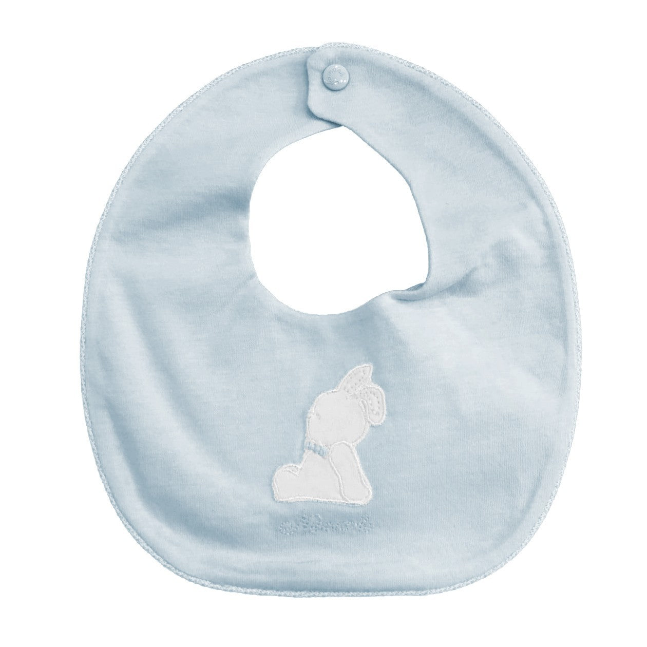 Bavetta In Misto Lino Celeste Neonato Ninnaoh E18287 - NINNAOH - LuxuryKids