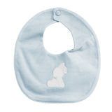 Bavetta In Misto Lino Celeste Neonato Ninnaoh E18287 - NINNAOH - LuxuryKids