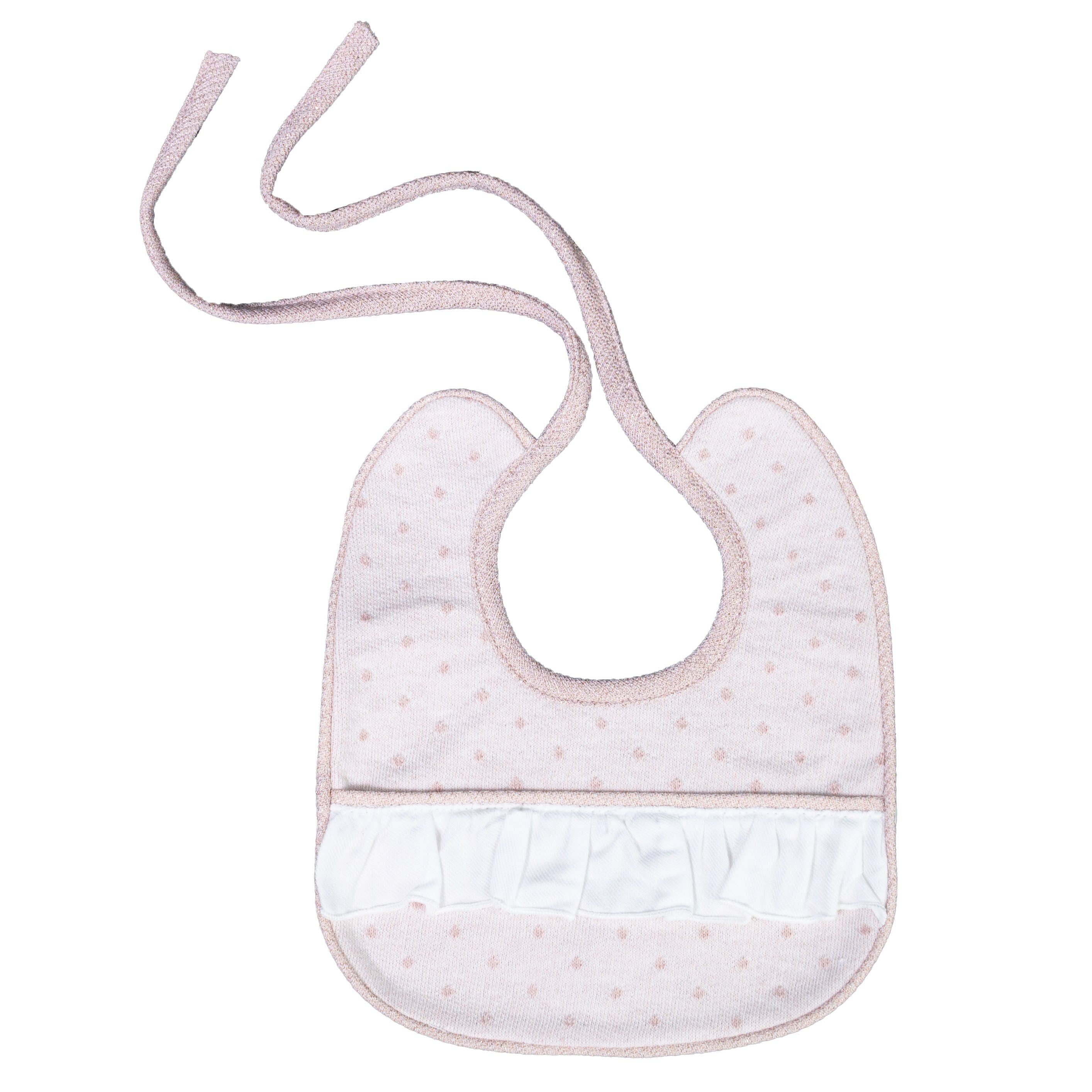 Bavetta Lana Rosa Antico Neonata LA SARTORIA DEI PICCOLI LB854 - LA SARTORIA DEI PICCOLI - LuxuryKids