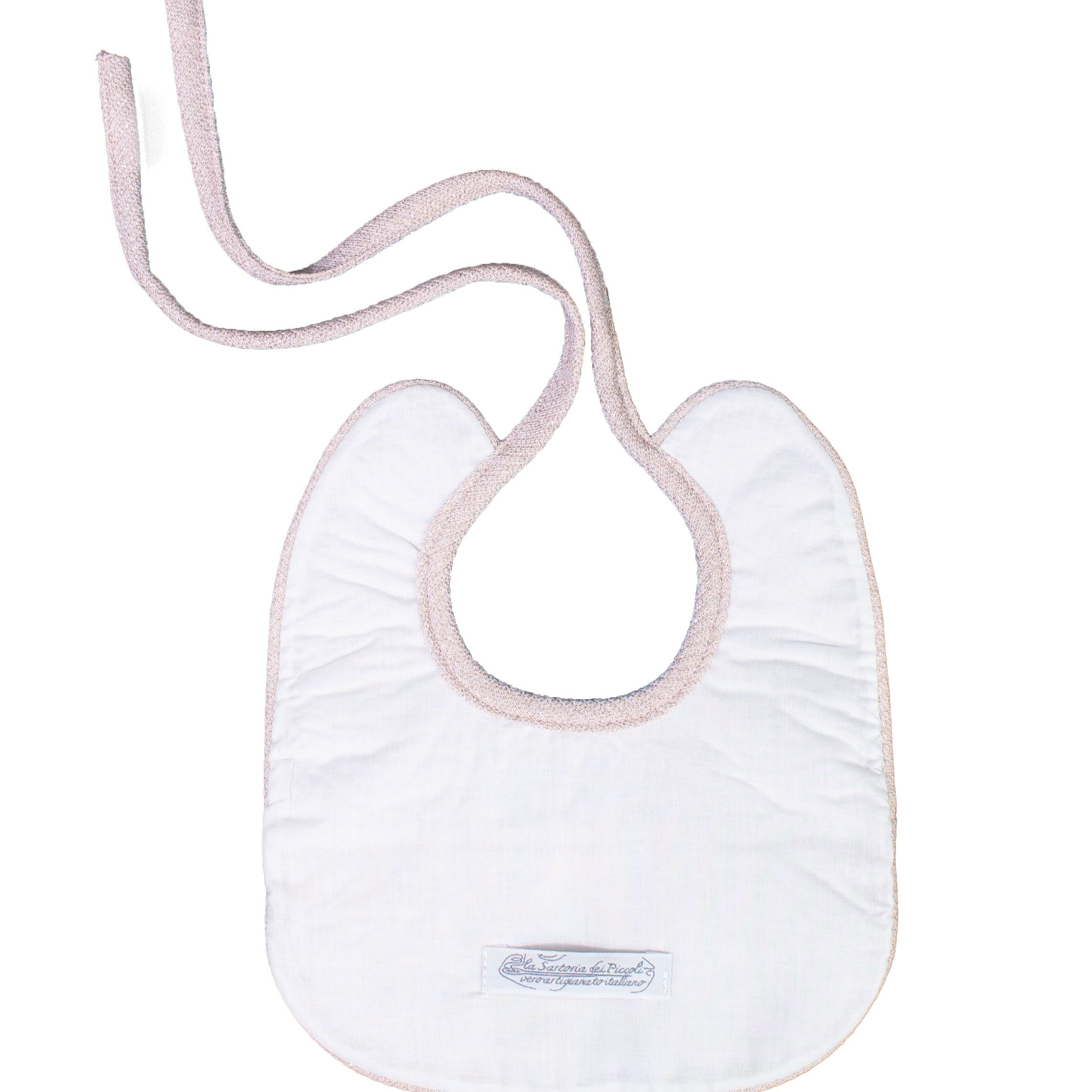 Bavetta Lana Rosa Antico Neonata LA SARTORIA DEI PICCOLI LB854 - LA SARTORIA DEI PICCOLI - LuxuryKids