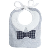 Bavetta Originale In Cotone Grigio Neonato Minibanda K318 - MINIBANDA - LuxuryKids