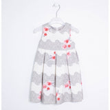Abito Elegante con Fantasia a Fiori Bambina Bianco Sarabanda R244 - SARABANDA - LuxuryKids