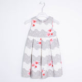 Abito Elegante con Fantasia a Fiori Neonata Bianco Sarabanda R244 - SARABANDA - LuxuryKids
