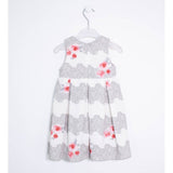 Abito Elegante con Fantasia a Fiori Neonata Bianco Sarabanda R244 - SARABANDA - LuxuryKids