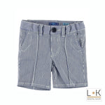 Bermuda a righe In Cotone Neonato Blu Sarabanda Q541 - SARABANDA - LuxuryKids