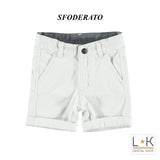 Bermuda Bianco Tinta Unita Bambino Sarabanda I834 - SARABANDA - LuxuryKids