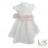 Abito Bambina Cerimonia Elegante Panna Mimil’_ 951 - MIMILU' - LuxuryKids