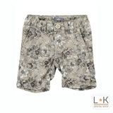 Bermuda Fantasia a Fiori Neonato Beige Sarabanda Q532 - SARABANDA - LuxuryKids