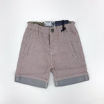 Bermuda In Cotone a Righe Rosso Neonato Sarabanda E532 - SARABANDA - LuxuryKids