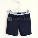 Bermuda in cotone Elegante Beige  Neonato Sarabanda J533 - SARABANDA - LuxuryKids