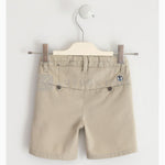 Bermuda in cotone Elegante Beige  Neonato Sarabanda J533 - SARABANDA - LuxuryKids