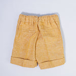 Bermuda In Misto Lino Senape Bambino MANUELL&FRANK MF2161B - MANUELL&FRANK - LuxuryKids