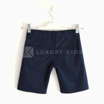 Bermuda In Twill Strech Di Cotne Blu Bambino Sarabanda J636 - SARABANDA - LuxuryKids