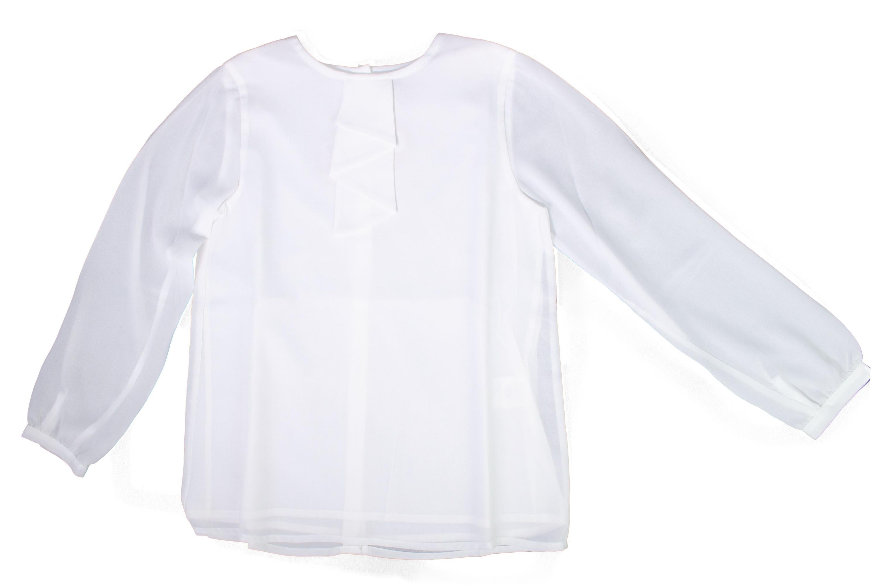 BLUSA ELEGANTE IN SETA Bambina PATACHOU 2133611-02 - PATACHOU - LuxuryKids