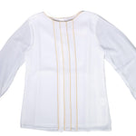 BLUSA ELEGANTE IN SETA BAMBINA PATACHOU 2333938-01 - PATACHOU - LuxuryKids