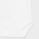 Body Con Bretelle Traforato Basico In Cotone Bianco Neonata MAYORAL 168B - MAYORAL - LuxuryKids