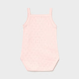 Body Con Bretelle Traforato Basico In Cotone Rosa Neonata MAYORAL 168R - MAYORAL - LuxuryKids