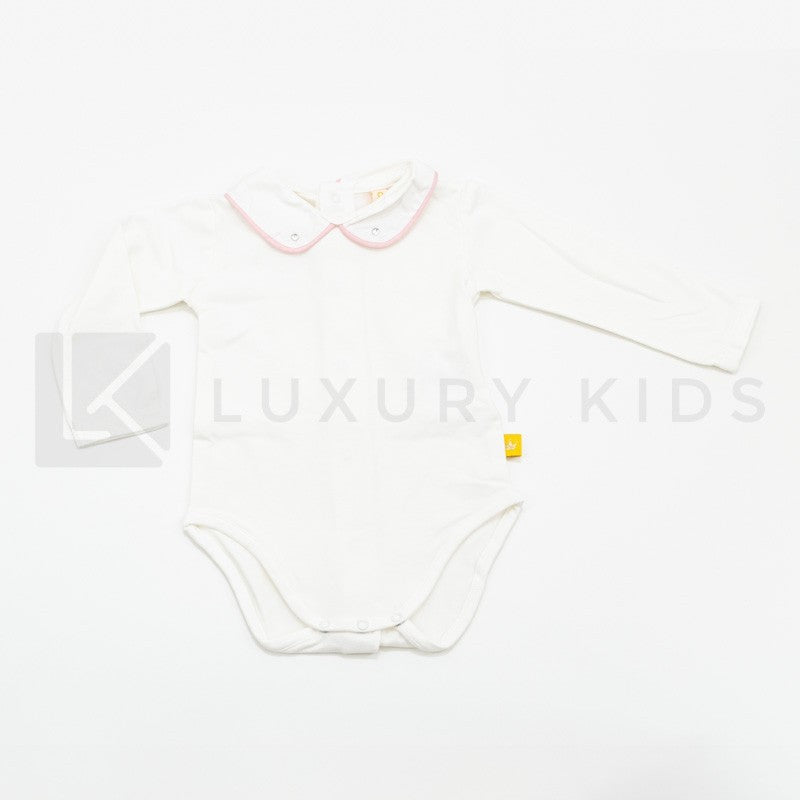 Body Con Collo Con Riporti Rosa Neonata Chua B1C2GA - CHUA - LuxuryKids