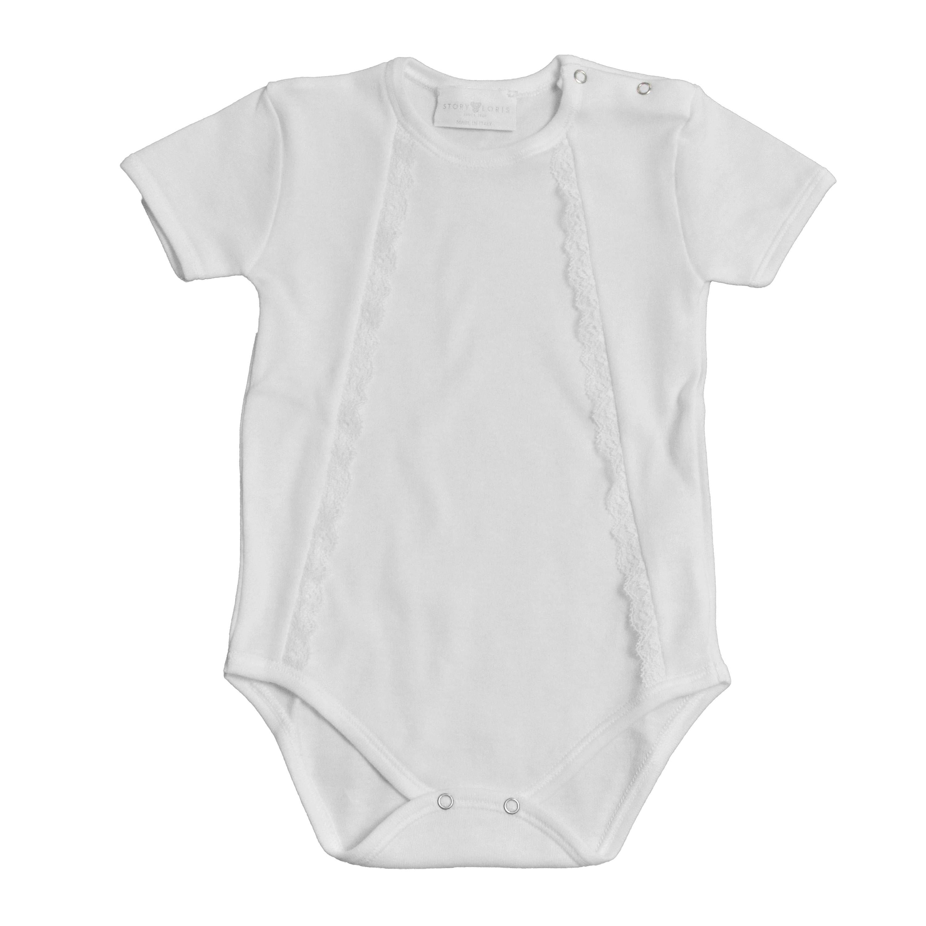 Body in Caldo Cotone Bianco Per Neonata Story Loris 16751 - STORY LORIS - LuxuryKids