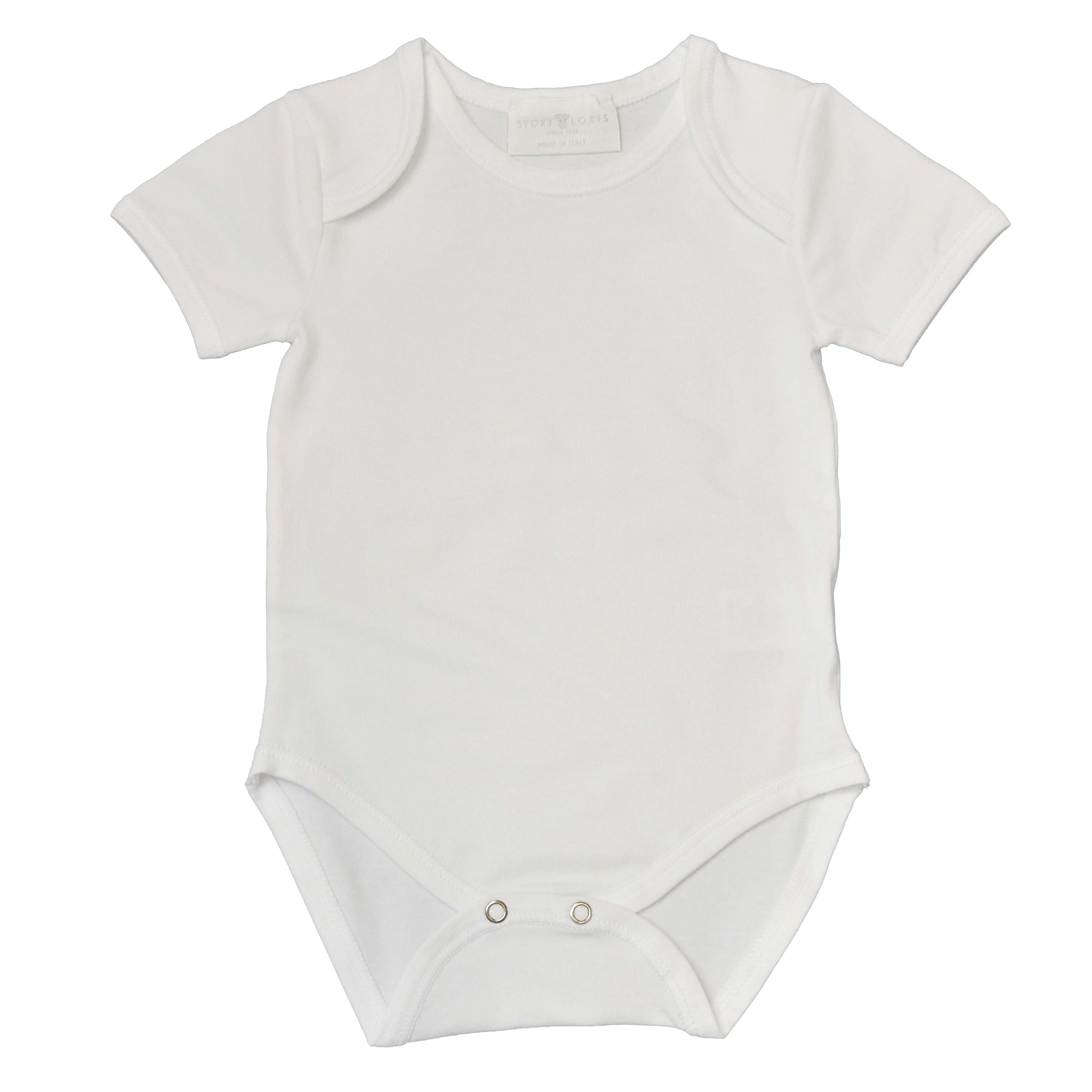 Body in Cotone Bianco Per Neonato Story Loris 16075 - STORY LORIS - LuxuryKids