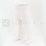 Calza in caldo cotone traforata Neonata Rosa STORY LORIS 13198R - STORY LORIS - LuxuryKids