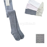Calza in caldo cotone traforata neonati Grigio STORY LORIS 13198G-00 - STORY LORIS - LuxuryKids