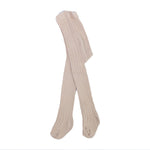 Calzamaglia In Caldo Cotone Costine Beige Neonati CARLOMAGNO 162 - CARLOMAGNO - LuxuryKids