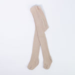 Calzamaglia In Caldo Cotone Costine Beige Neonati CARLOMAGNO 162 - CARLOMAGNO - LuxuryKids