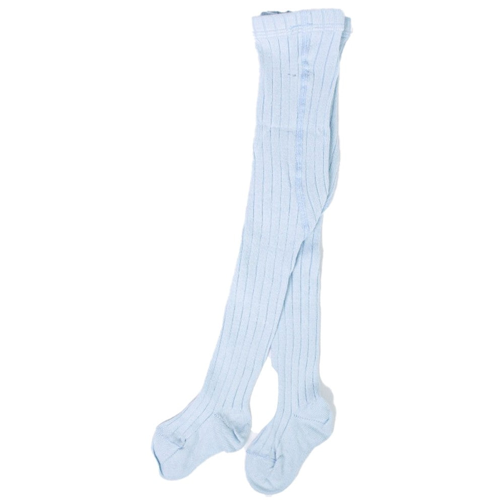 Calzamaglia In Caldo Cotone Costine Celeste Neonato CARLOMAGNO 162 - CARLOMAGNO - LuxuryKids