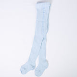 Calzamaglia In Caldo Cotone Costine Celeste Neonato CARLOMAGNO 162 - CARLOMAGNO - LuxuryKids