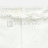 Calze Lunghe In Caldo Cotone Con Volant Panna Neonata Mayoral 9173 - MAYORAL - LuxuryKids