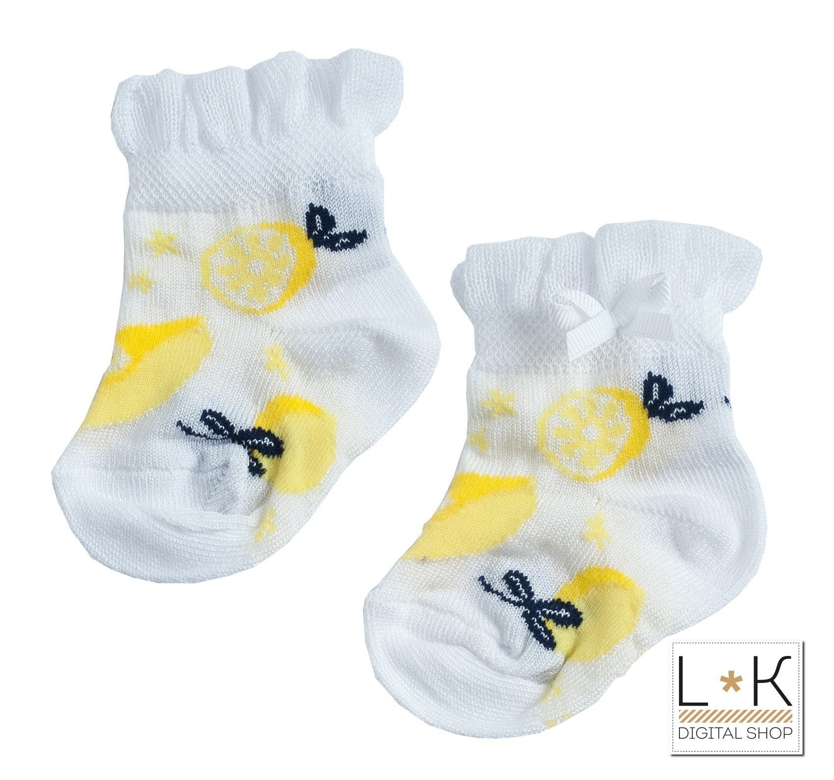 Calzini Corti In Cotone Neonata Minibanda U351 - MINIBANDA - LuxuryKids