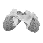 Calzini scarpetta con Fiocco Stelle Grigio Unisex Taglia Unica Neonati - PALOMA DE LA O - LuxuryKids