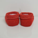 Calzini scarpetta in lana Made in italy Neonata Rosso STORY LORIS 3033RO-00 - STORY LORIS - LuxuryKids