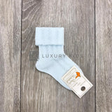 Calzino Corto In Cotone Con Motivo Trecce Neonato ROMBOLI BEC13 - ROMBOLI - LuxuryKids