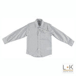 Camicia a Pois Blu Bambino Sarabanda Q310 - SARABANDA - LuxuryKids