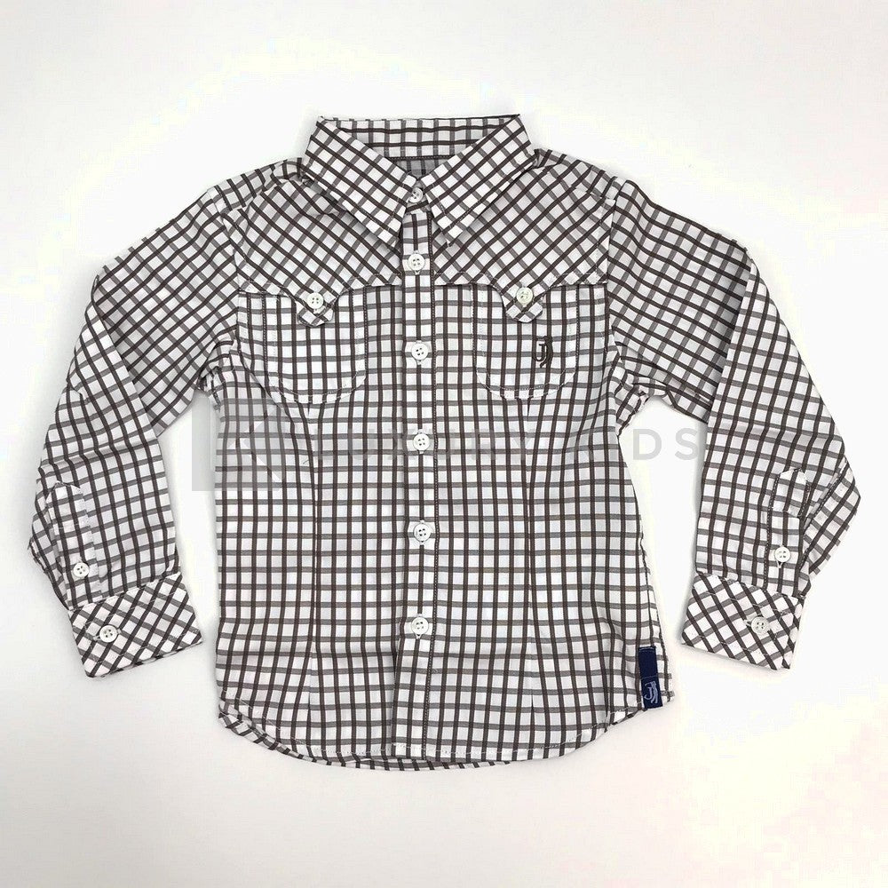Camicia a Quadretti Marrone Bambino Jeckerson 7UC675 - JECKERSON - LuxuryKids