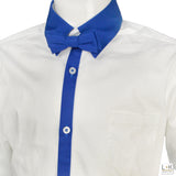 Camicia a Tinta Unita con Papillon e pochette incluso Bambino Brian Rush 038 - BRIAN RUSH - LuxuryKids