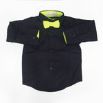 Camicia a Tinta Unita con Papillon incluso Bambino Brian Rush WCAMP - BRIAN RUSH - LuxuryKids