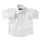 Camicia a Tinta Unita Neonato Bianco Manuell & Frank M3360 - MANUELL&FRANK - LuxuryKids