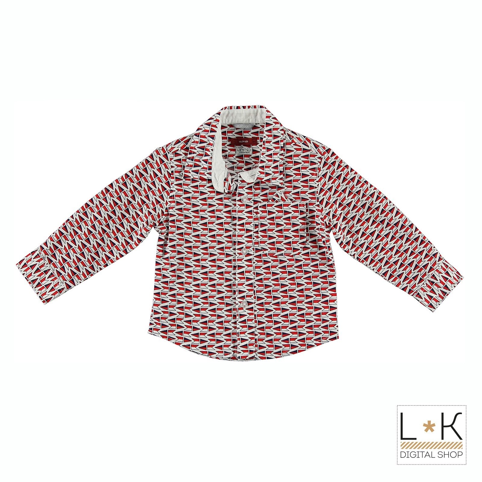 Camicia con stampa  Neonato Sarabanda Q117 - SARABANDA - LuxuryKids