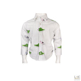 Camicia con Stampa Sneackers Bambino Brian Rush 017 - BRIAN RUSH - LuxuryKids