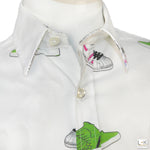 Camicia con Stampa Sneackers Bambino Brian Rush 017 - BRIAN RUSH - LuxuryKids