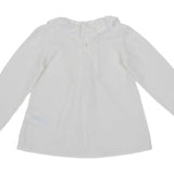 Camicia Cotone con Merletto Panna Bambina Dr. Kids 432 - DR.KID - LuxuryKids