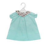 Camicia Elegante Verde Acqua in Cotone Neonata Paloma de la O FV8BL3 - PALOMA DE LA O - LuxuryKids
