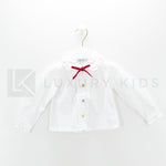 Camicia manica lunga con colletto caldo cotone Neonata A&J 534R - A&J - LuxuryKids