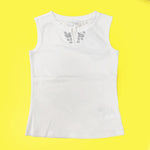 Canotta Elegante in Cotone Bambina Bianco She.Ver CHBTS7745 - SHE.VER - LuxuryKids