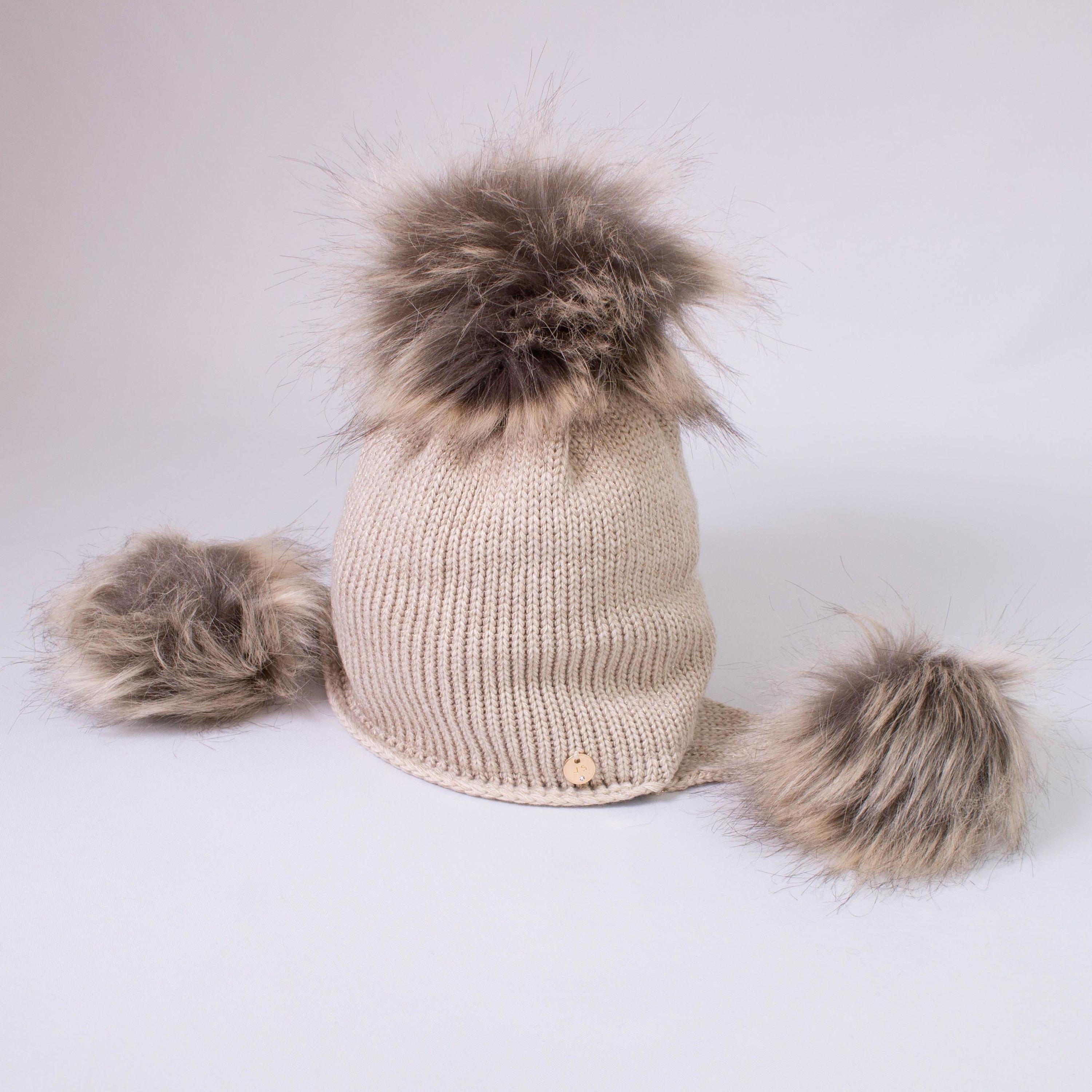 Cappello Caldo Cotone Con Pom Pon Bambino JAMIKS JZD325 - JAMIKS - LuxuryKids
