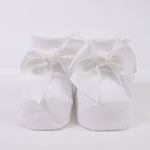 Calzino Scarpetta In Caldo Cotone Con Fiocchetto Neonati CARLOMAGNO 2400 - CARLOMAGNO - LuxuryKids