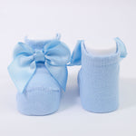 Calzino Scarpetta In Caldo Cotone Con Fiocchetto Neonati CARLOMAGNO 2400 - CARLOMAGNO - LuxuryKids